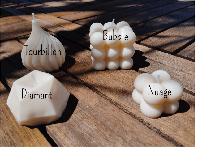 Bougie Nuage blanche - Bougie artisanale